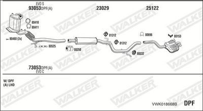 SISTEM DE ESAPAMENT WALKER VWK018668B