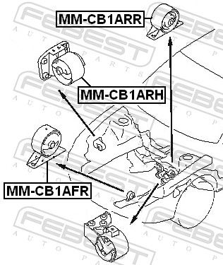 SUPORT MOTOR FEBEST MMCB1AFR 1