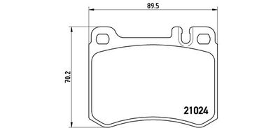 Комплект тормозных колодок, дисковый тормоз BREMBO P 50 014 для LAMBORGHINI DIABLO