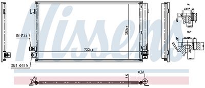 CONDENSATOR CLIMATIZARE NISSENS 941320 5