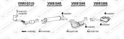 ABGASANLAGE VENEPORTE 801014
