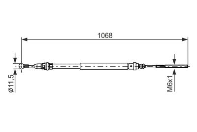 CABLU FRANA DE PARCARE BOSCH 1987477713 4