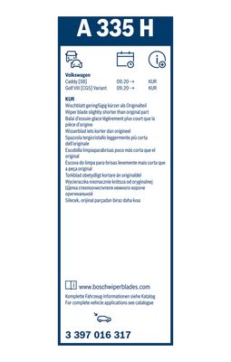 LAMELA STERGATOR BOSCH 3397016317 2