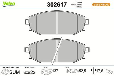 SET PLACUTE FRANA FRANA DISC VALEO 302617