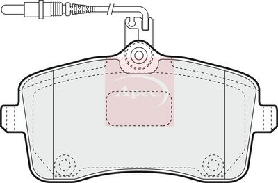 APEC Brake Pad Set, disc brake PAD1417