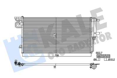 KALE OTO RADYATÖR 361295 Радиатор кондиционера  для FORD  (Форд Фокус)