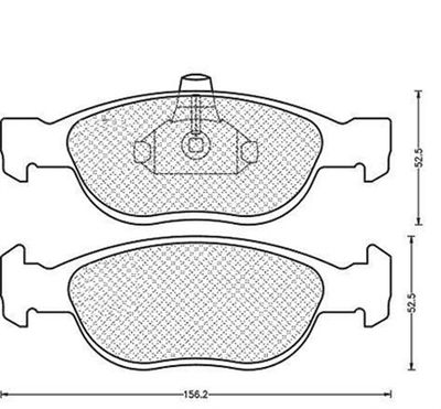 MAGNETI MARELLI 430216171164 Тормозные колодки и сигнализаторы  для FIAT PUNTO (188_) 1.9 JTD