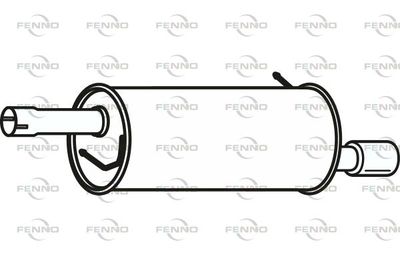 FENNO P23059 Глушитель выхлопных газов  для FORD FIESTA V (JH_, JD_) ST150
