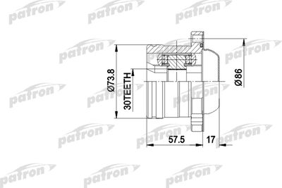 PATRON PCV5002 ШРУС  для SKODA FABIA (Шкода Фабиа)