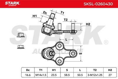 Шарнири STARK SKSL-0260430