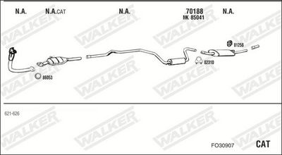 SISTEM DE ESAPAMENT WALKER FO30907