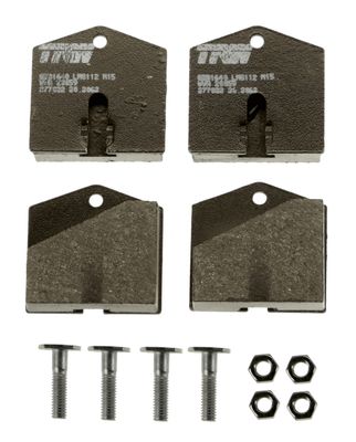 BREMSBELAGSATZ SCHEIBENFESTSTELLBREMSE TRW GDB1640 1
