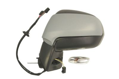 Zijspiegel Links (elektrisch, in reliëf, met verwarming, under-coated, elektrisch opklapbaar, met indicator) past: PEUGEOT 3008 I, 5008 I 06.09-05.17