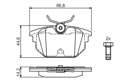 SET PLACUTE FRANA FRANA DISC BOSCH 0986424545 6