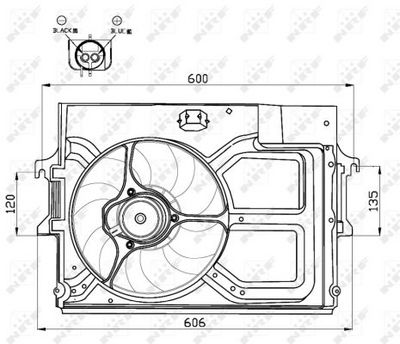 Fan, engine cooling 47490