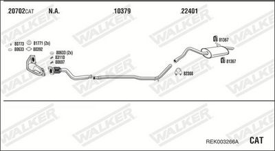 SISTEM DE ESAPAMENT WALKER REK003266A