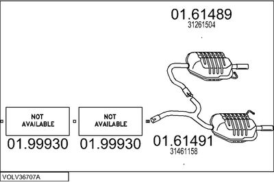 SISTEM DE ESAPAMENT MTS VOLV36707A010274