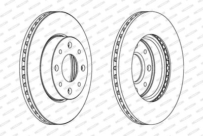 BREMSSCHEIBE FERODO DDF888 1