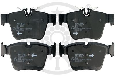 Zestaw klocków hamulcowych, hamulce tarczowe OPTIMAL BP-12865