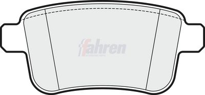 Fahren Brake Pad Set, disc brake FBP3246