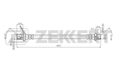 ZEKKERT BS-9262 Тормозной шланг для TOYOTA AVENSIS (_T22_) 2.0 (ST220_) ZEKKERT BS-9262 Тормозной шланг для TOYOTA AVENSIS (_T22_) 2.0 (ST220_)