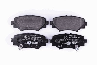 Комплект тормозных колодок, дисковый тормоз HELLA 8DB 355 021-411 для MAZDA 3