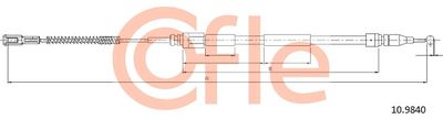 Тросик, cтояночный тормоз COFLE 92.10.9840 для MERCEDES-BENZ T1/TN