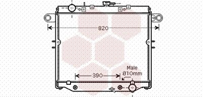 RADIATOR RACIRE MOTOR VAN WEZEL 53002329