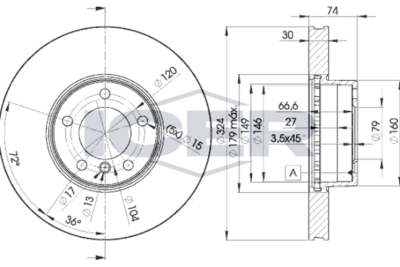 спирачен диск ICER 78BD5859-2