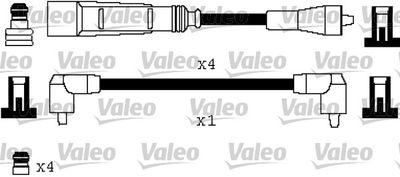 Комплект проводов зажигания VALEO 346333 для AUDI CABRIOLET