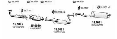 Układ wydechowy ASSO ART1127
