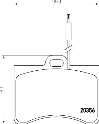 Комплект тормозных колодок, дисковый тормоз TEXTAR 2035604 для CITROËN CX