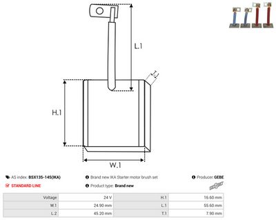 PERIE ELECTROMOTOR AS-PL BSX135145IKA 1