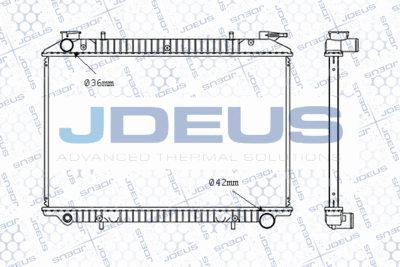 Радиатор, охлаждение двигателя JDEUS M-0190820 для NISSAN VANETTE