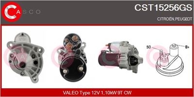 Стартер CASCO CST15256GS для CITROËN AX