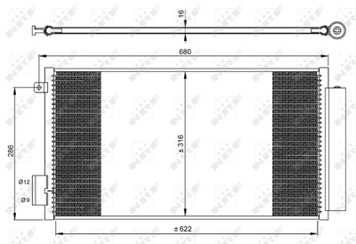 Конденсатор, кондиционер WILMINK GROUP WG2160517 для FIAT 500L
