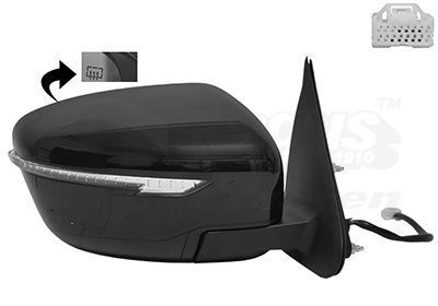 Наружное зеркало VAN WEZEL 3391818 для NISSAN QASHQAI