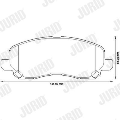 BREMSBELAGSATZ SCHEIBENBREMSE JURID 573278J 1