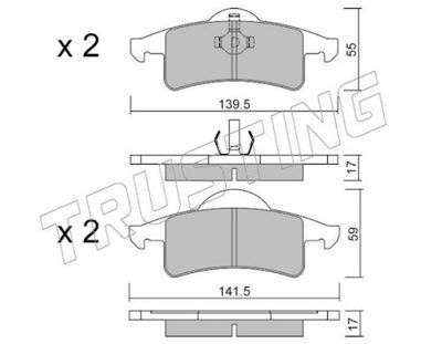 SET PLACUTE FRANA FRANA DISC TRUSTING 5420