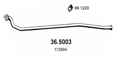 Rura wydechowa ASSO 36.5003