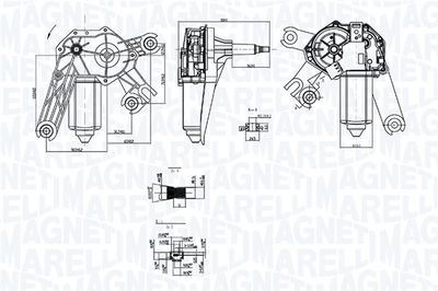 Motor stěračů MAGNETI MARELLI 064073800010