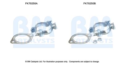Zestaw montażowy, rura wydechowa BM CATALYSTS FK70250