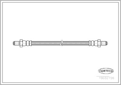 Тормозной шланг CORTECO 19032726 для DAIHATSU CHARMANT