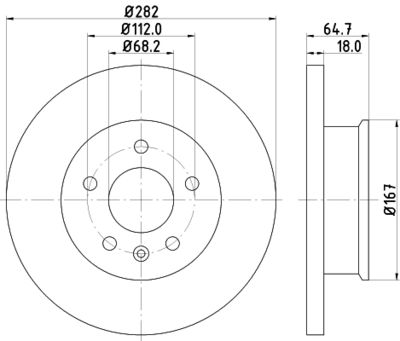 Brake Disc 8DD 355 102-891