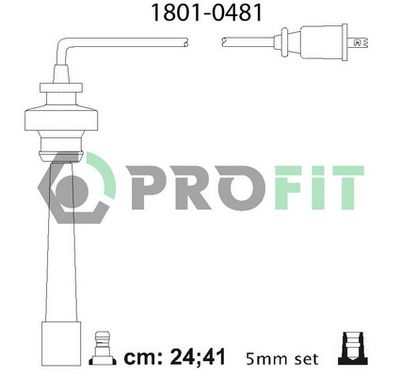 Комплект проводов зажигания PROFIT 1801-0481 для MITSUBISHI COLT