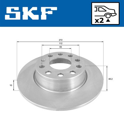 DISC FRANA SKF VKBD90041S2 1