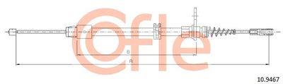 Тросик, cтояночный тормоз COFLE 92.10.9467 для MERCEDES-BENZ GLK-CLASS