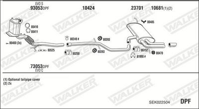 ABGASANLAGE WALKER SEK022504