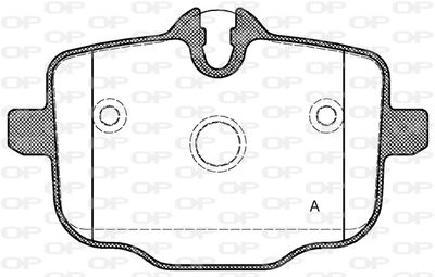 Комплект тормозных колодок, дисковый тормоз OPEN PARTS BPA1433.00 для BMW iX