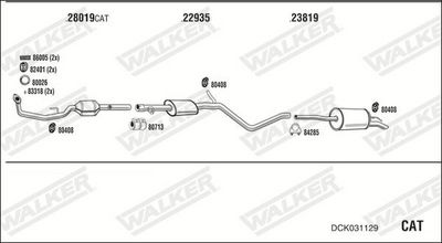 SISTEM DE ESAPAMENT WALKER DCK031129